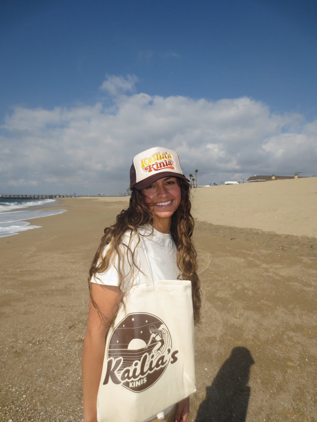 Brown Logo Tote Bag