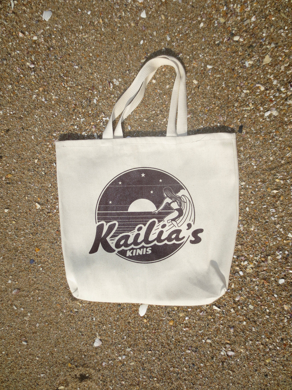 Brown Logo Tote Bag